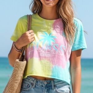 Guess Multicolor Tie-Dye Tee